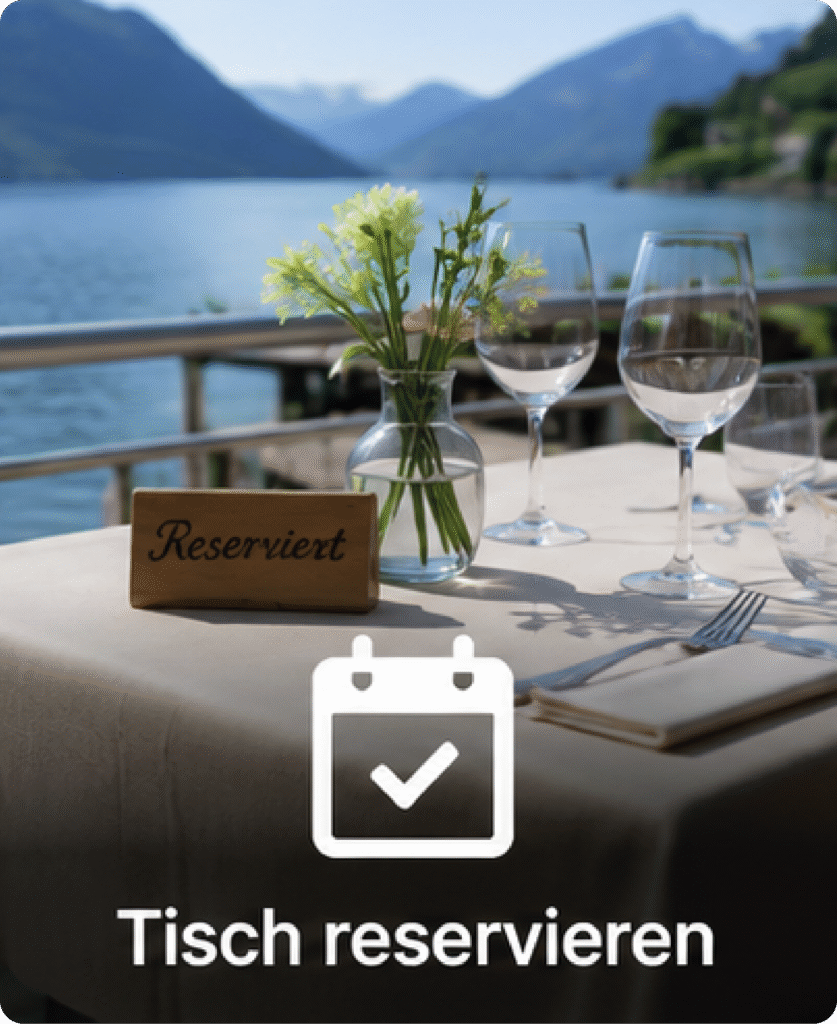 Einen Tisch im Restaurant Schifflände Quinten am Walensee reservieren