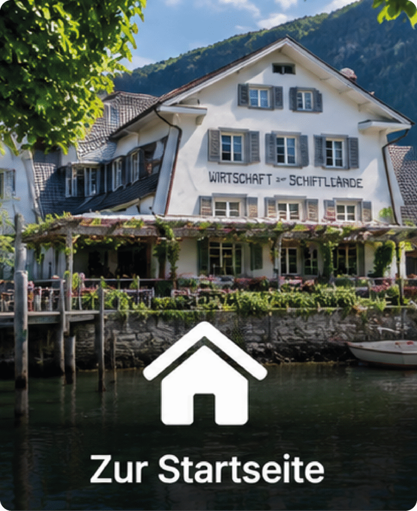 Startseite der Schifflände in Quinten am Walensee